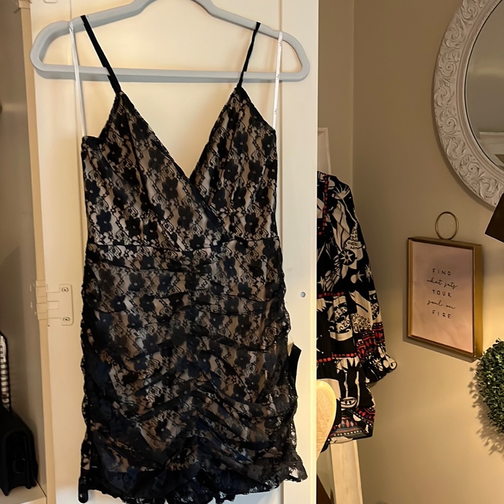 Black Lace Minidress